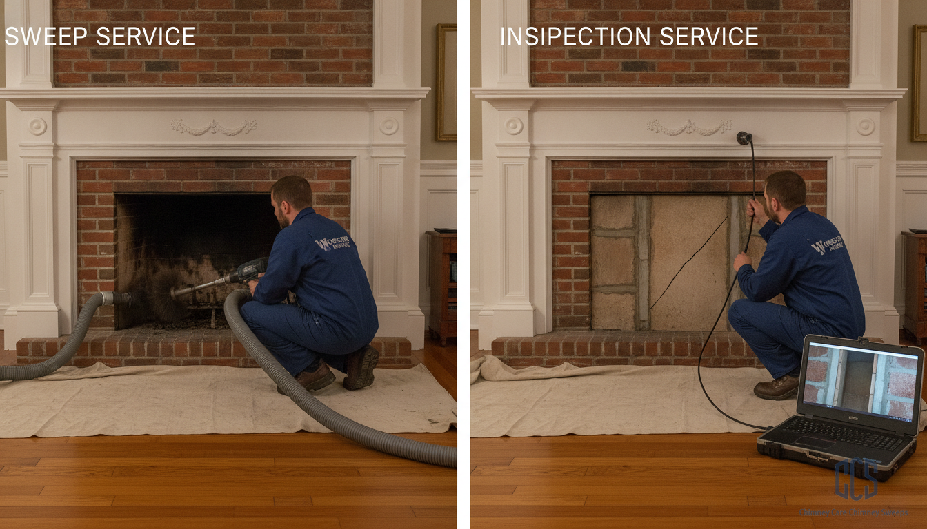 Chimney Inspection vs. Chimney Sweep: What Worcester Homeowners Need to Know